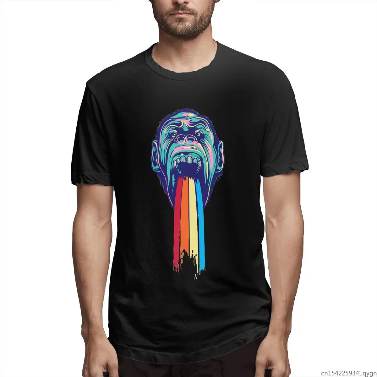 Funny Rainbow Tongued Monkey Design Shirt Men's Short Sleeve T-shirt Unisex Tee
Funny Rainbow Tongued Monkey Design Shirt Men's Short Sleeve T-shirt Unisex Tee