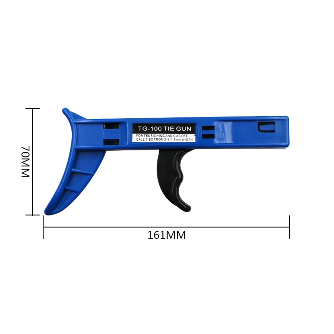 Plastic Cable Tie Tool Automatic Tightener Tensioner Cutter 161mm Long Blue Automatic Trimming Of Cable Ties Or 2.4-4.8mm Tools
Plastic Cable Tie Tool Automatic Tightener Tensioner Cutter 161mm Long Blue Automatic Trimming Of Cable Ties Or 2.4-4.8mm Tools