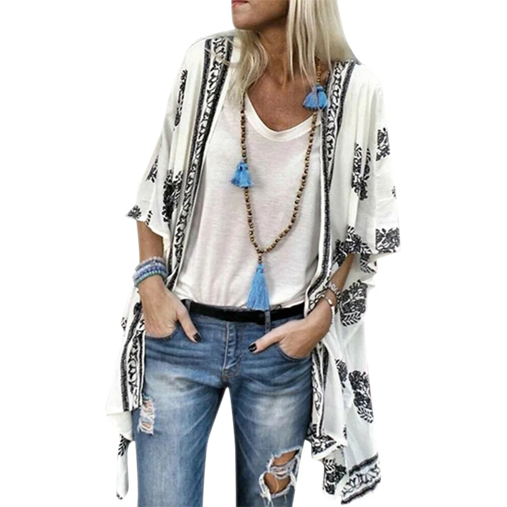 Women Ladies Floral Beach Kimonos Blouse Chiffon Cardigan Shawl Cover up Tops Summer Beach New
Women Ladies Floral Beach Kimonos Blouse Chiffon Cardigan Shawl Cover up Tops Summer Beach New