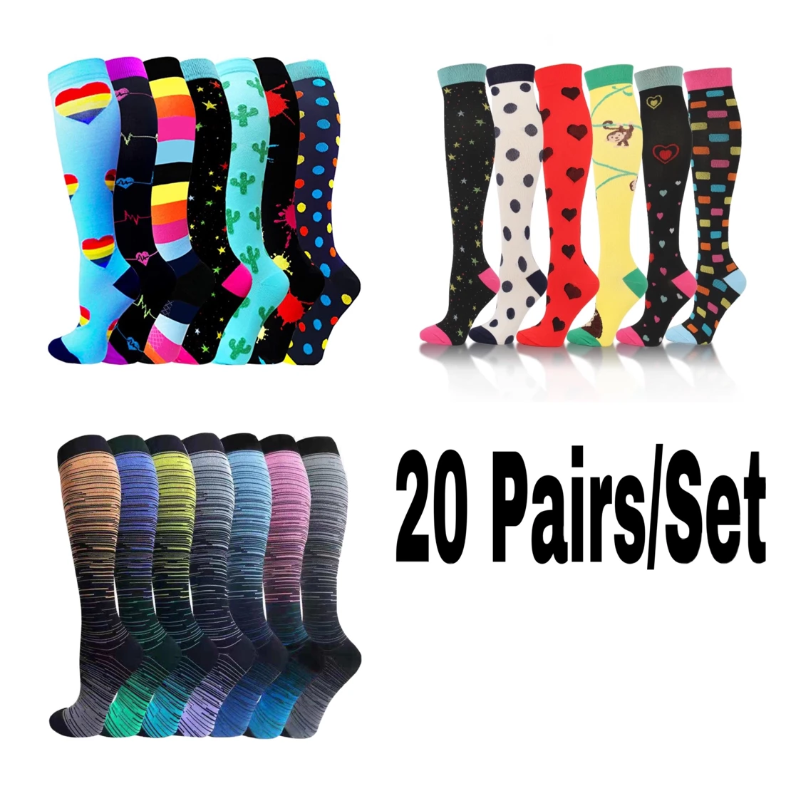 Dropshipping Compression Socks Outdoor Hiking Football 20-30 Mmhg Graduated Pressure Stockings Running Men Women Socks Sports
Dropshipping Compression Socks Outdoor Hiking Football 20-30 Mmhg Graduated Pressure Stockings Running Men Women Socks Sports