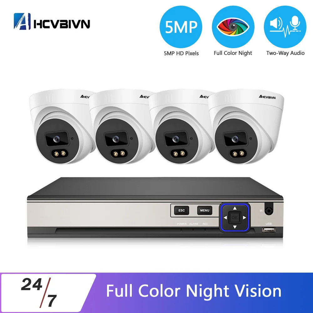 H.265 4CH 5MP POE NVR Kit CCTV Camera Security System Kit Two-way Audio Video Surveillance Set HD IP Monitoring Camera System
H.265 4CH 5MP POE NVR Kit CCTV Camera Security System Kit Two-way Audio Video Surveillance Set HD IP Monitoring Camera System