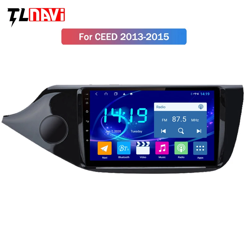 IPS DSP CARPLAY 4G + 64G 9 дюймов Android 10 автомобильный DVD GPS навигатор для Kia Ceed 2013 2014 2015 Радио