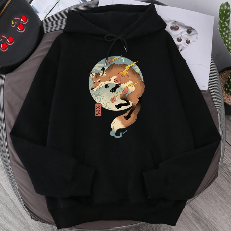 Новые толстовки с принтом огненной лисы, уличная одежда в японском стиле для мужчин и женщин, толстовки в стиле Харадзюку, толстовка большог...
Новые толстовки с принтом огненной лисы, уличная одежда в японском стиле для мужчин и женщин, толстовки в стиле Харадзюку, толстовка большог...