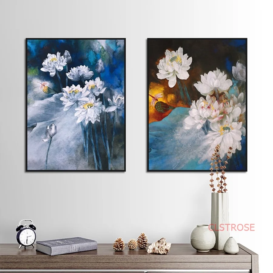 Oil Lotus Flower Canvas Paintings Modular HD Printed Modular Wall Art Pictures For Living Room Modern Home Decoration No Framed
Oil Lotus Flower Canvas Paintings Modular HD Printed Modular Wall Art Pictures For Living Room Modern Home Decoration No Framed