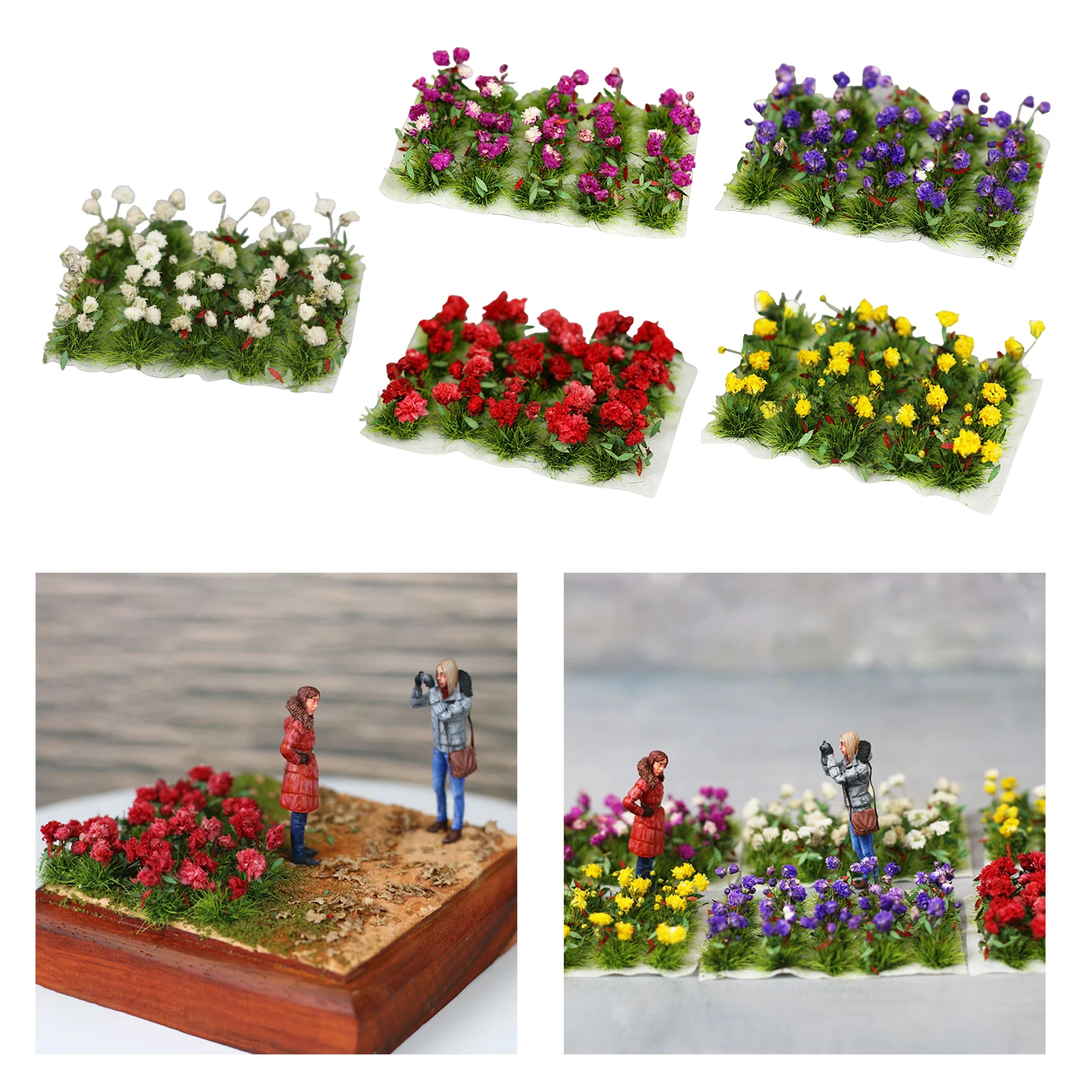 Mini Static Realistic Flower Cluster Model Railway Architecture Landscape Terrain Artificial Grass Sand Table Scenery Layout
Mini Static Realistic Flower Cluster Model Railway Architecture Landscape Terrain Artificial Grass Sand Table Scenery Layout