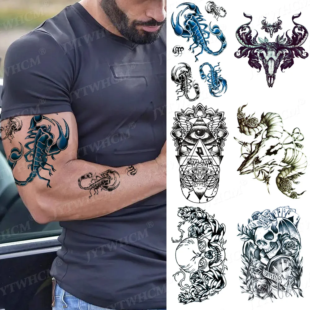 Tattoo Sleeve Evil Lifelike 3D Scorpion King Men Women Tattoo Sticker Fashion Cool Funny Temporary Tattoo Body Art Arm Stickers
Tattoo Sleeve Evil Lifelike 3D Scorpion King Men Women Tattoo Sticker Fashion Cool Funny Temporary Tattoo Body Art Arm Stickers