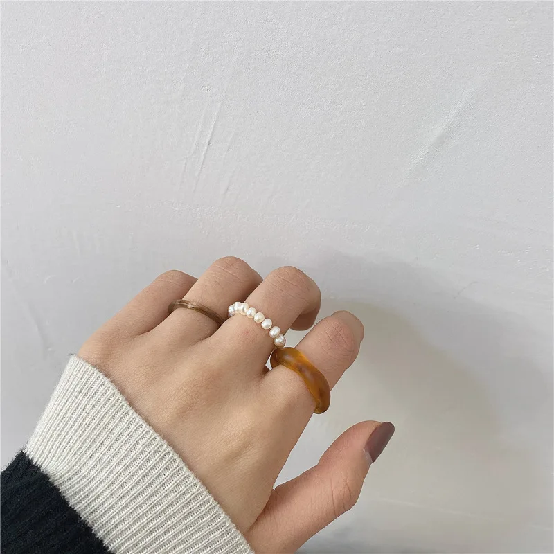 3Pcs/set Colorful Tortoiseshell Acrylic Resin Irregular Geometric Pearl Finger Tortoise Rings for Women Girls Chic Jewelry
3Pcs/set Colorful Tortoiseshell Acrylic Resin Irregular Geometric Pearl Finger Tortoise Rings for Women Girls Chic Jewelry