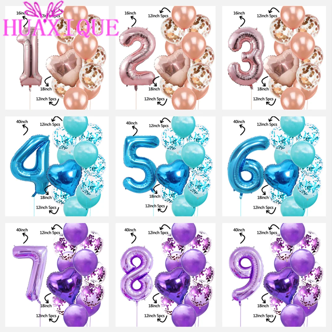 12 pcs of purple blue pink number balloon 0-9 balloon set sequin love balloon birthday party wedding holiday decoration
12 pcs of purple blue pink number balloon 0-9 balloon set sequin love balloon birthday party wedding holiday decoration