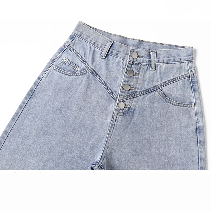 Light Blue Denim Jeans Woman High Waist Jeans Trousers Plus Size Vinatge Cotton Korean Summer Wide Leg Long Pants Straight X245
Light Blue Denim Jeans Woman High Waist Jeans Trousers Plus Size Vinatge Cotton Korean Summer Wide Leg Long Pants Straight X245