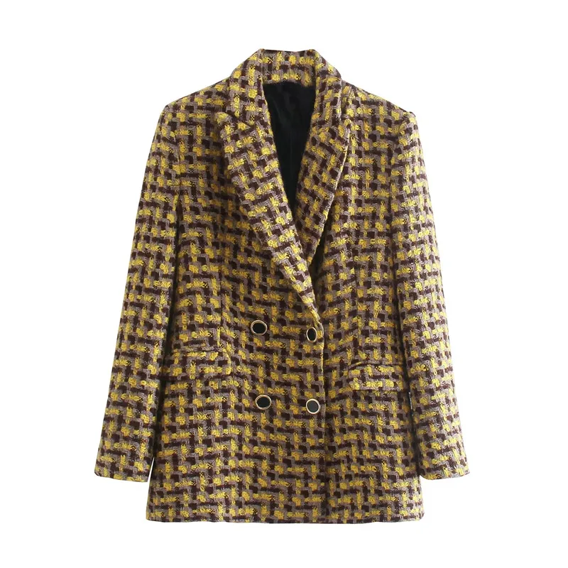ZA 2021 Winter new women's clothing fashion all-match elegant commuting loose texture double-breasted suit jacket for women
ZA 2021 Winter new women's clothing fashion all-match elegant commuting loose texture double-breasted suit jacket for women