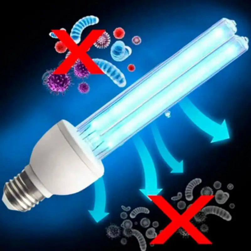 

E27 UVC Germicidal Lamp Bulb Ultraviolet UV Light Tube Bulb Disinfection Lamp Ozone Sterilization Mites Lights 110v 220V 30W