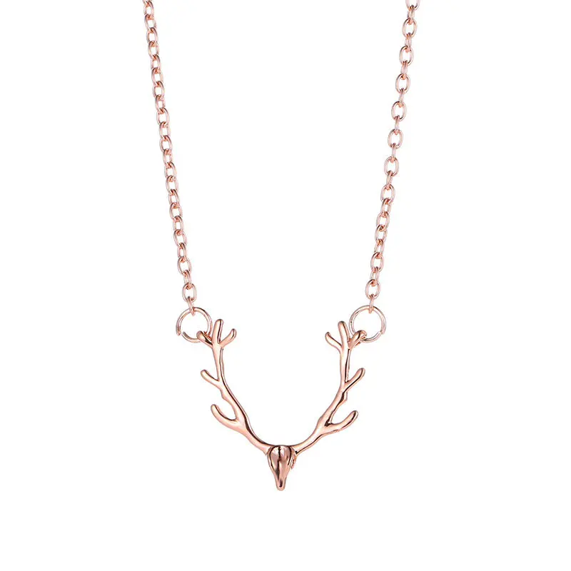 Fashion Charm Necklace Golden Small Antlers Chain Necklace Women's Clavicle Chain High Quality Pendant Necklace Jewelry
Fashion Charm Necklace Golden Small Antlers Chain Necklace Women's Clavicle Chain High Quality Pendant Necklace Jewelry