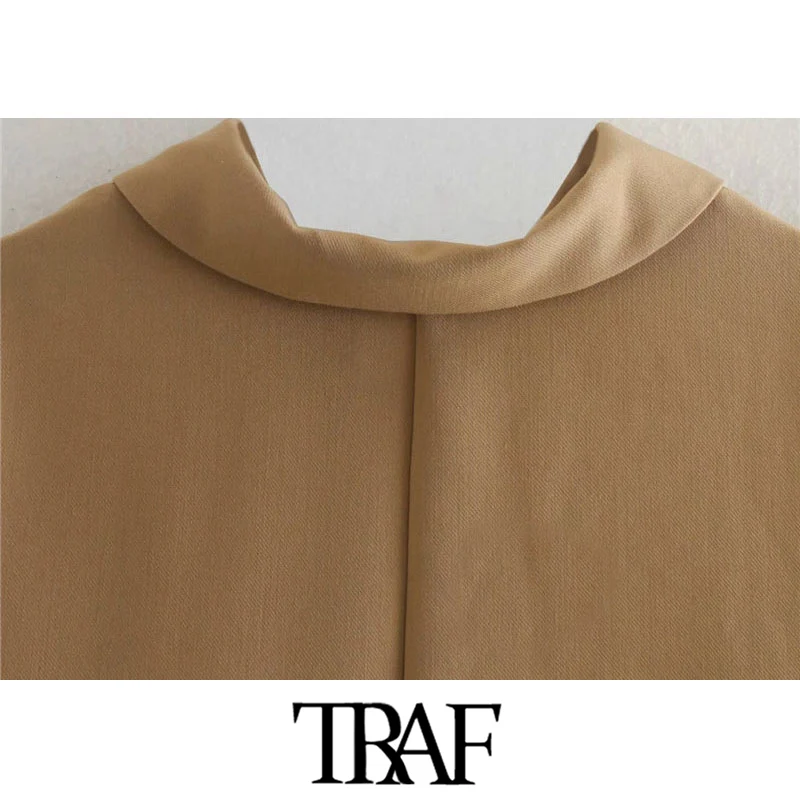 TRAF Women Fashion With Pocket Oversized Asymmet Jacket Coat Vintage Long Adjustable Sleeves Female Outerwear Chic Tops
TRAF Women Fashion With Pocket Oversized Asymmet Jacket Coat Vintage Long Adjustable Sleeves Female Outerwear Chic Tops