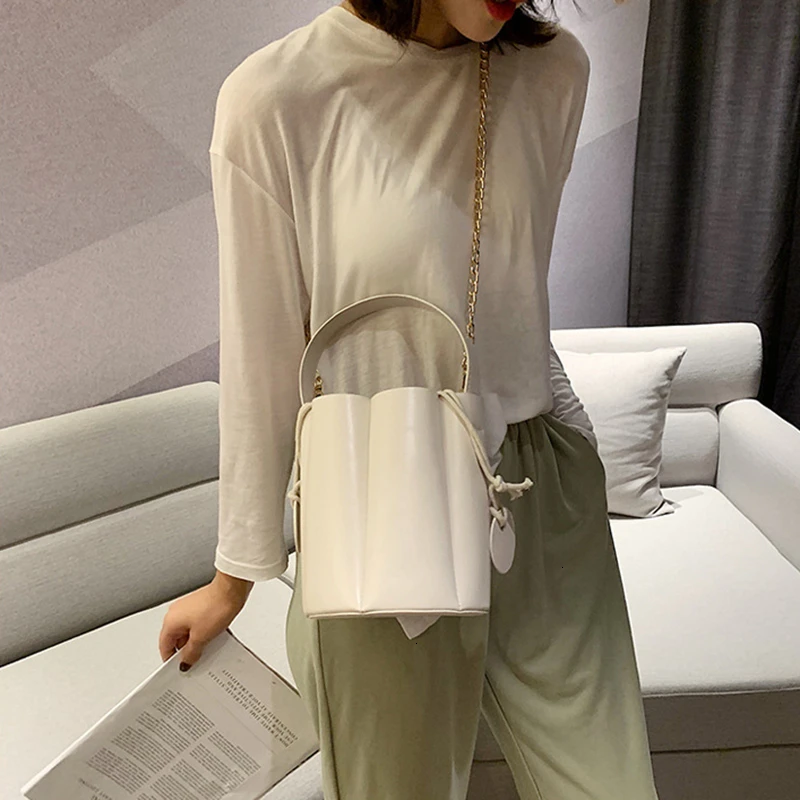 CHICEVER Повседневная белая Корейская сумка из искусственной кожи для женщин
