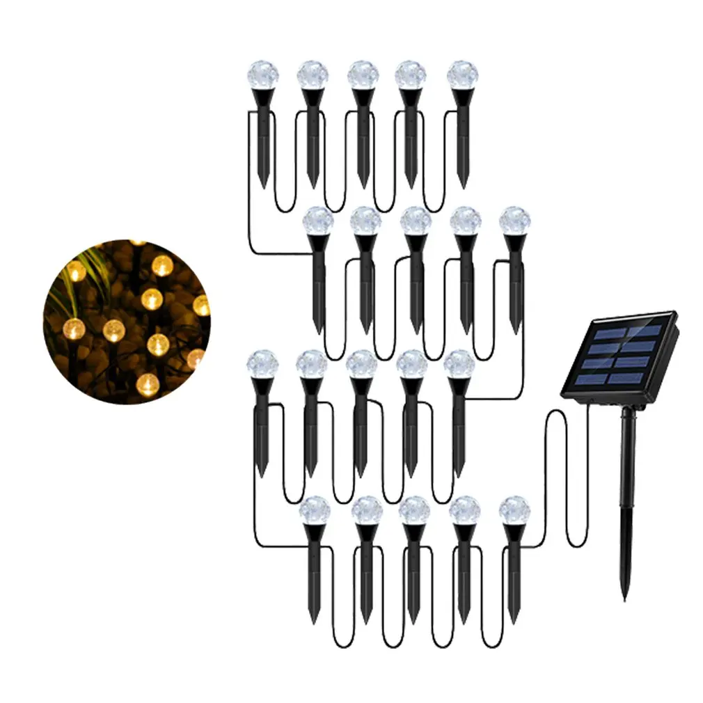 Portable Solar Bubble Ground Lamp String Eight Flash Modes Fine Workmanship No Wiring Good Appearance
Portable Solar Bubble Ground Lamp String Eight Flash Modes Fine Workmanship No Wiring Good Appearance