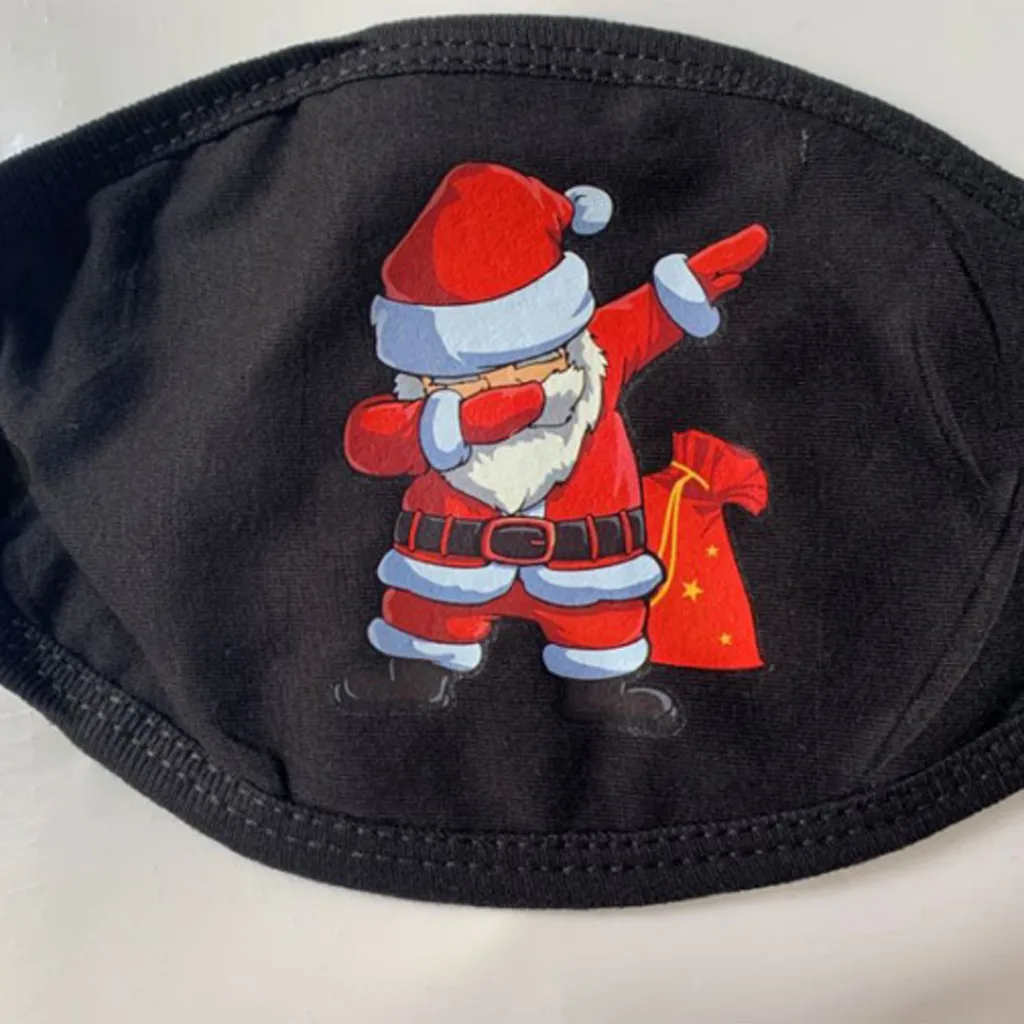 1pc Mouth Masks For Dust' Protection Anti-Face Merry Christmas Print Black Face Mask Washable Earloop Adult Unisex Mask /29 
1pc Mouth Masks For Dust' Protection Anti-Face Merry Christmas Print Black Face Mask Washable Earloop Adult Unisex Mask /29