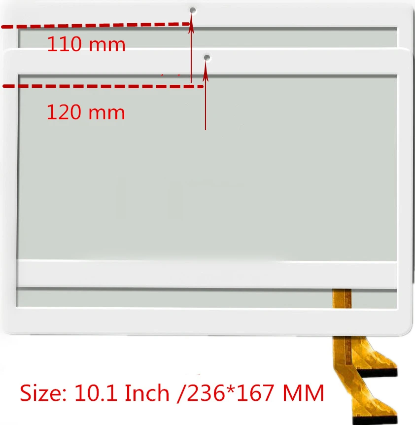 Черный 10 1 дюймовый P/N FPC WWY101005A4/A3 V00/FPC WYY 101005 V00 емкостная сенсорная панель для