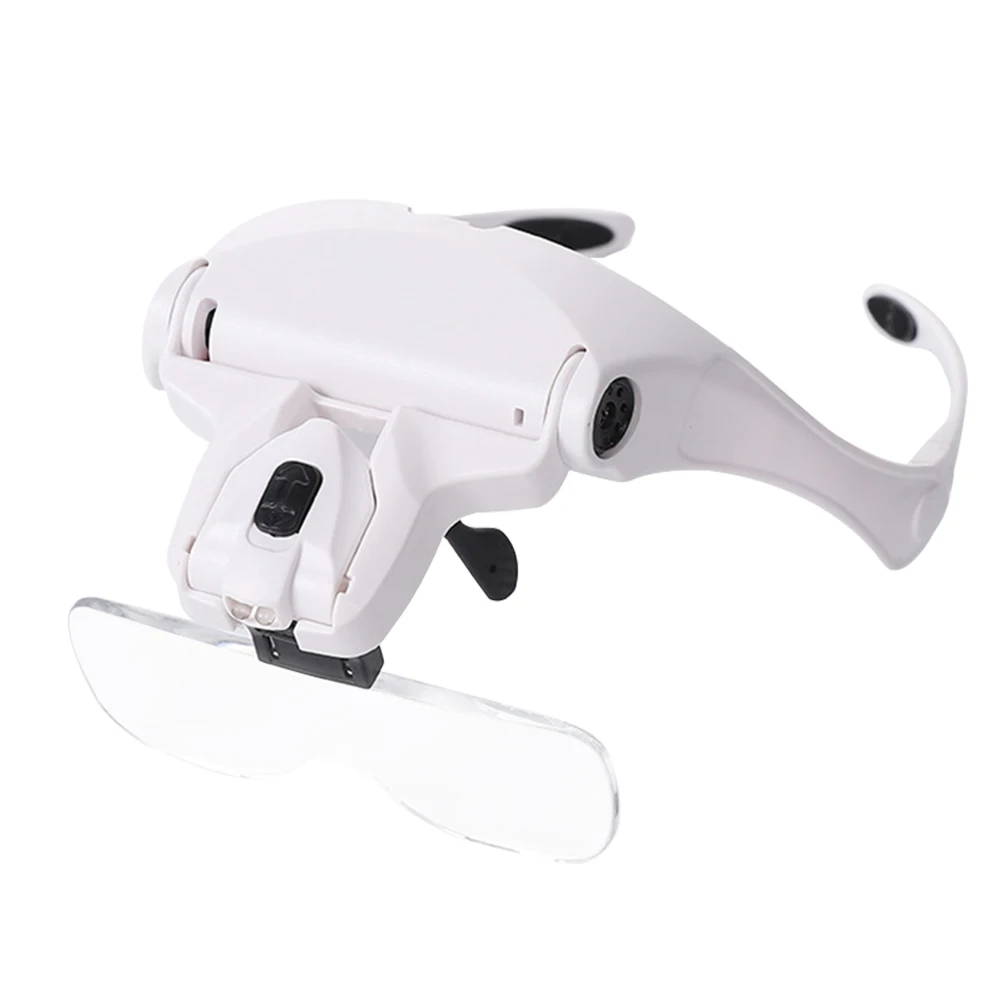 1.0X 1.5X 2.0X 2.5X 3.5X LED Magnifying Adjustable Head Magnifier Bracket Loupe with 2 Lights Tool Headband Magnifier Glasses
1.0X 1.5X 2.0X 2.5X 3.5X LED Magnifying Adjustable Head Magnifier Bracket Loupe with 2 Lights Tool Headband Magnifier Glasses