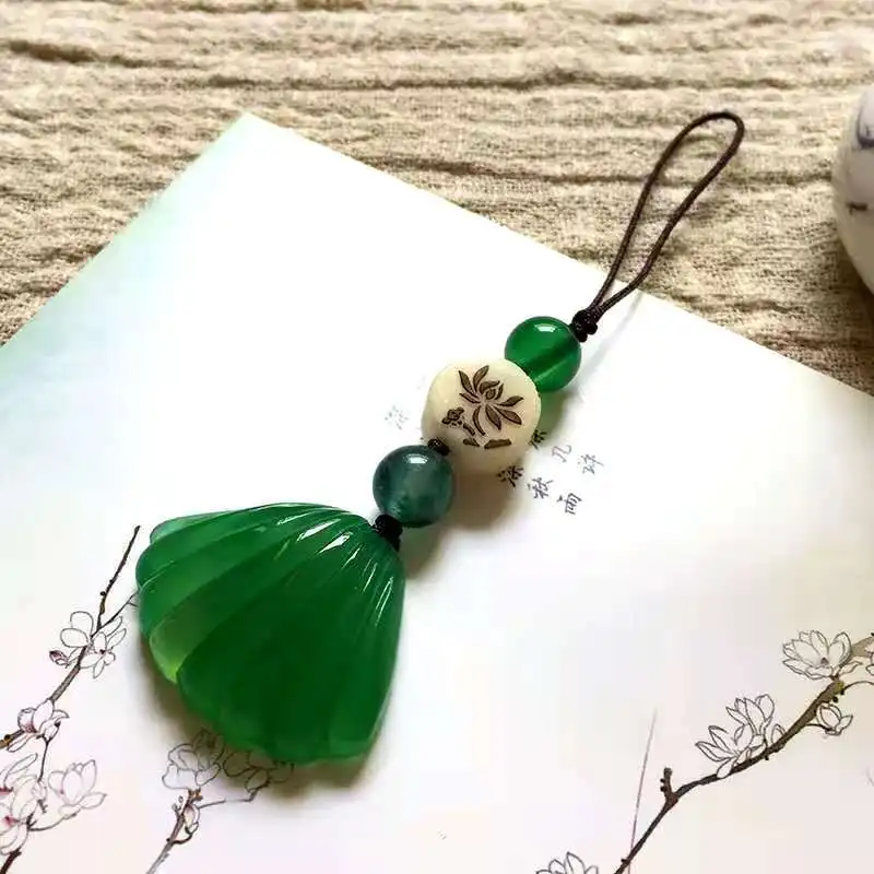 Mobile phone lanyard female chalcedony jade Chinese style shell rope pendant mobile phone chain key jewelry pendant phone charm
Mobile phone lanyard female chalcedony jade Chinese style shell rope pendant mobile phone chain key jewelry pendant phone charm