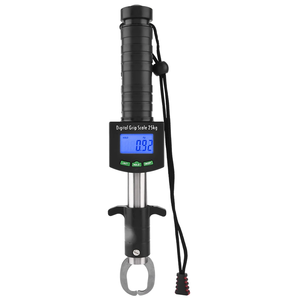 3 in 1 Digital Fish Grip Scale 25kg/55lb Fish Lip Gripper Grabber with 1M Tape Measure
3 in 1 Digital Fish Grip Scale 25kg/55lb Fish Lip Gripper Grabber with 1M Tape Measure