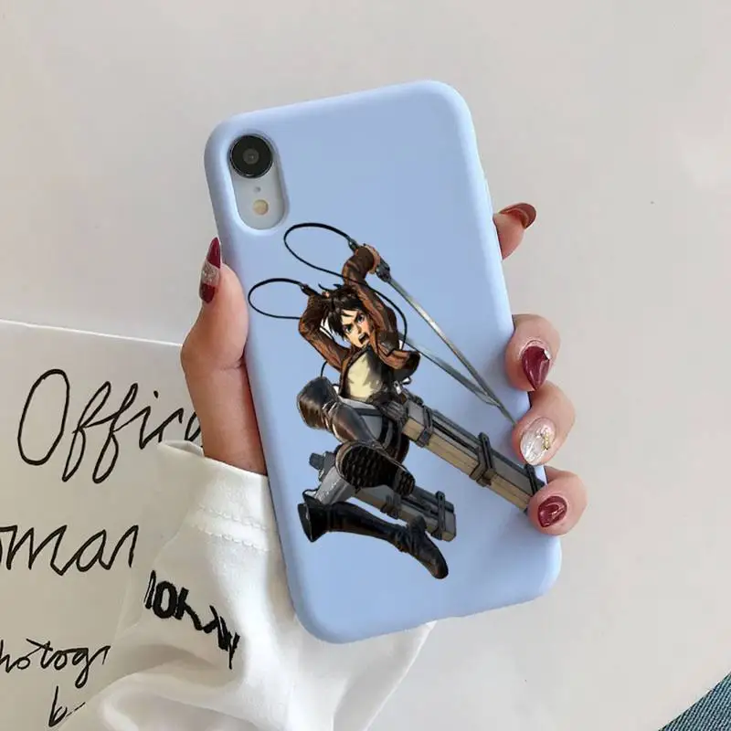 Attack on Titan Phone Case for iphone 11 Pro Max X XS Max XR Candy Color Soft Cover For iPhone 7 8 6 6S Plus Funda Cases
Attack on Titan Phone Case for iphone 11 Pro Max X XS Max XR Candy Color Soft Cover For iPhone 7 8 6 6S Plus Funda Cases