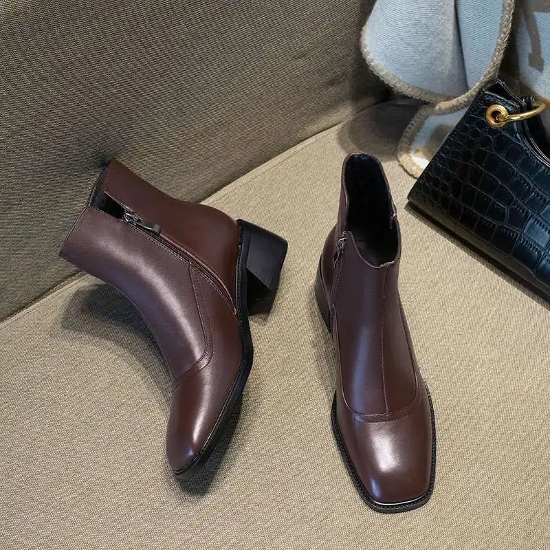 Lenkisen British style handmade high quality cow leather square toe Chelsea boots beauty lady daily wear zipper ankle boots L32 
Lenkisen British style handmade high quality cow leather square toe Chelsea boots beauty lady daily wear zipper ankle boots L32