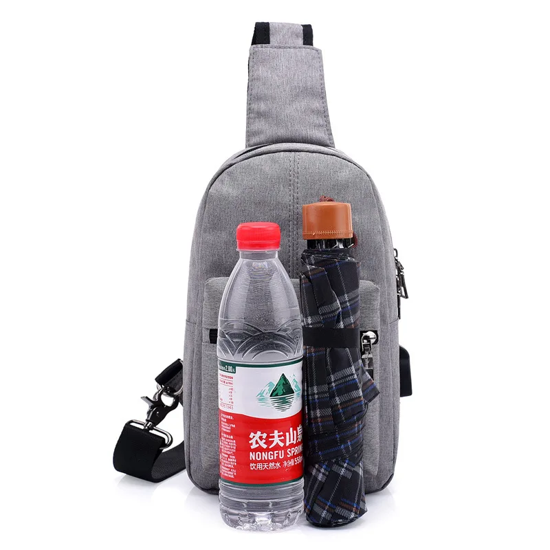 New Fashion Chest Bag with External USB Charging Function Large Capacity Main Bags Men Sports Bag
New Fashion Chest Bag with External USB Charging Function Large Capacity Main Bags Men Sports Bag