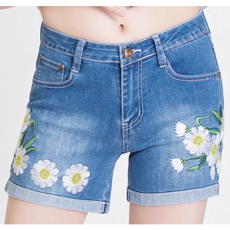 FERZIGE Brand Embroidery Flower Skinny Sexy Jeans Women Beautiful Clothing Shorts High Quality Slim Fit Hot Pants Plus Size
FERZIGE Brand Embroidery Flower Skinny Sexy Jeans Women Beautiful Clothing Shorts High Quality Slim Fit Hot Pants Plus Size