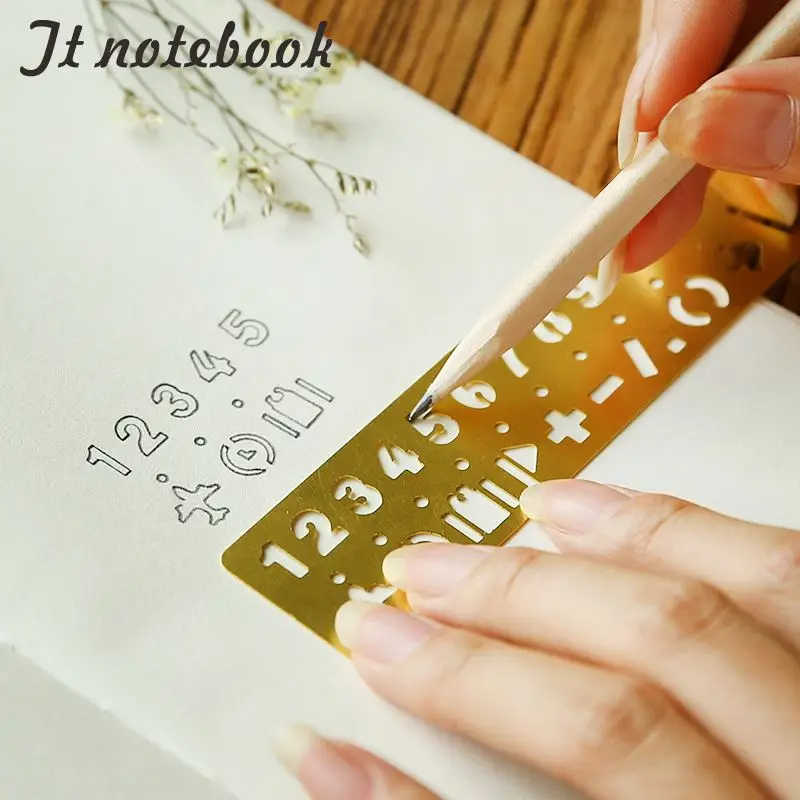 1pc Metal Hollow Straight Ruler Number Letter Pattern Bookmark Kawaii Stationery Papeleria Metal Drawing Template Measuring Tool
1pc Metal Hollow Straight Ruler Number Letter Pattern Bookmark Kawaii Stationery Papeleria Metal Drawing Template Measuring Tool