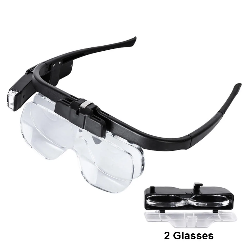 Eyewear Magnifier Led Lights Lamp Repair Loupe 1.5/2.0/2.5/3.5/4.0/4.5x Magnifying Glasses For Reading Watchmaker Jewelers
Eyewear Magnifier Led Lights Lamp Repair Loupe 1.5/2.0/2.5/3.5/4.0/4.5x Magnifying Glasses For Reading Watchmaker Jewelers