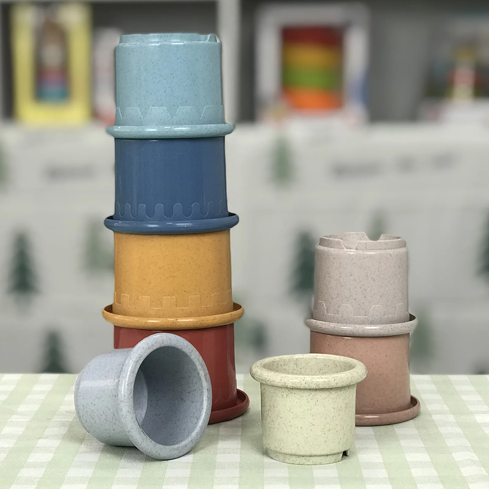 8PCS Montessori Baby Stacking Cup Funny Toys Cute Color Rainbow Stacking Ring Tower Toys Early Educational Intelligence Toy
8PCS Montessori Baby Stacking Cup Funny Toys Cute Color Rainbow Stacking Ring Tower Toys Early Educational Intelligence Toy