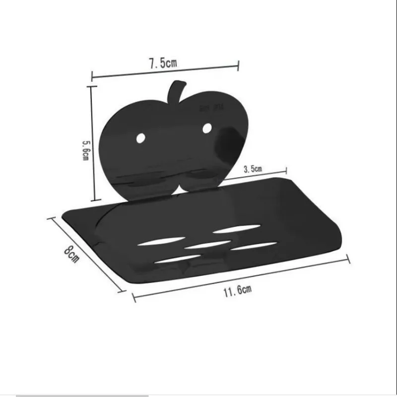 Punch-free Black Stainless Steel Drain Anti-rust Creative Soap Box Wall-mounted Storage Rack Minimalism Soap Sponge Tray G8346 
Punch-free Black Stainless Steel Drain Anti-rust Creative Soap Box Wall-mounted Storage Rack Minimalism Soap Sponge Tray G8346