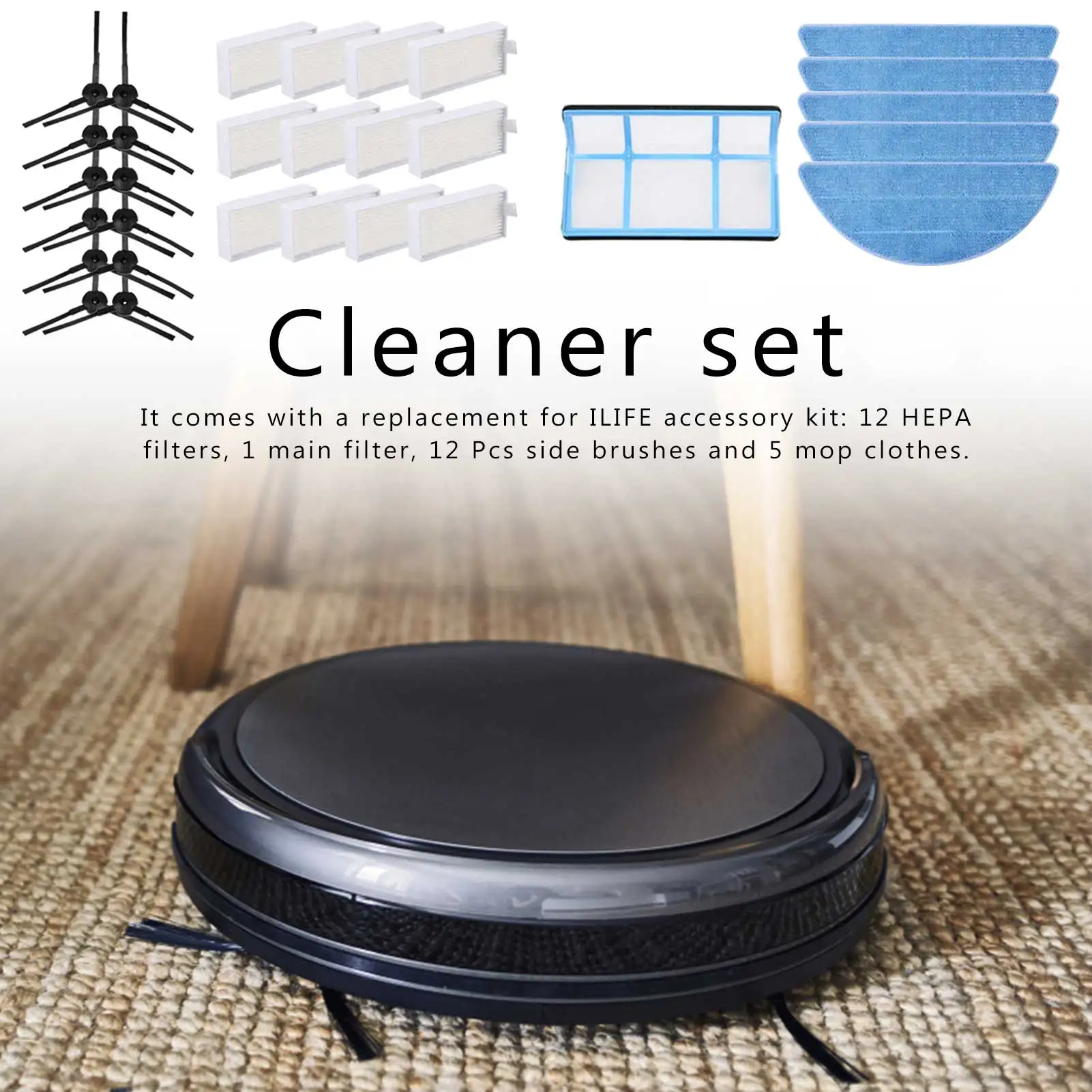 Набор Робот-щёток для пылесоса ILIFE V5 V5S, 12 шт.
Набор Робот-щёток для пылесоса ILIFE V5 V5S, 12 шт.