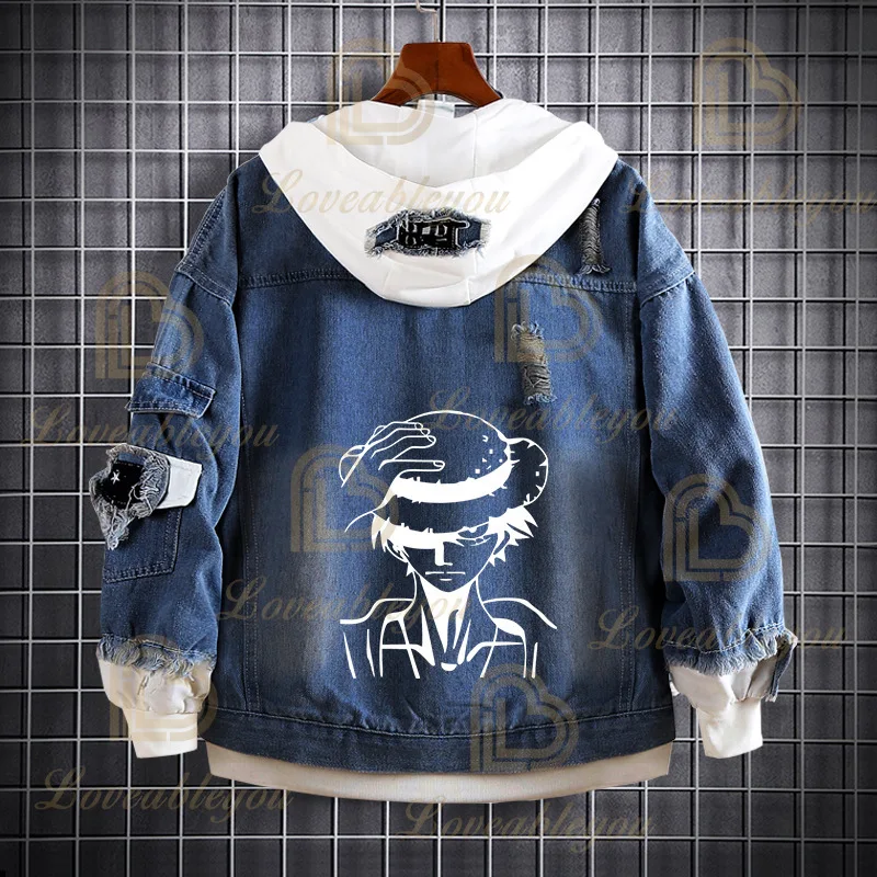 Monkey D Luffy Ace Trafalgar Law Cosplay Hip Hop Spring Jacket Streetwear Men Women Fashion Couple Denim Coat
Monkey D Luffy Ace Trafalgar Law Cosplay Hip Hop Spring Jacket Streetwear Men Women Fashion Couple Denim Coat