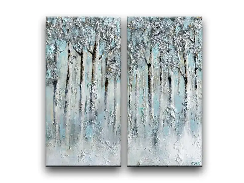 Абстрактная живопись серебряных березовых деревьев, живопись осиневых деревьев, искусство на стену серебряного леса светильник-голубой цв...
Абстрактная живопись серебряных березовых деревьев, живопись осиневых деревьев, искусство на стену серебряного леса светильник-голубой цв...