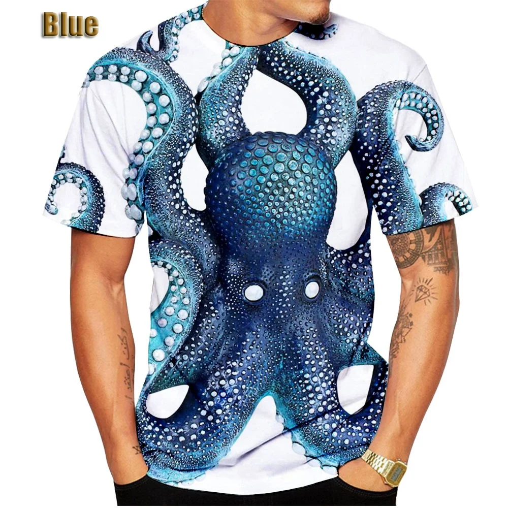 New Leisure Novelty Octopus Tentacles 3D Print T-Shirt Creative Sea Monster Octopus T Shirt
New Leisure Novelty Octopus Tentacles 3D Print T-Shirt Creative Sea Monster Octopus T Shirt