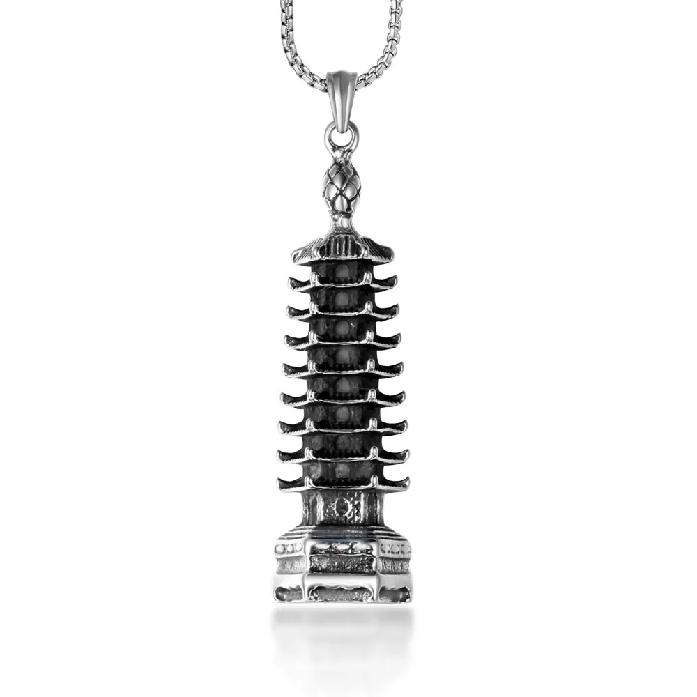 FATE LOVE New of 2020 Hot Sale Male Men Tower Shape Necklaces Pendants Stainless Steel 55/60 cm Chain Fashion jewelry
FATE LOVE New of 2020 Hot Sale Male Men Tower Shape Necklaces Pendants Stainless Steel 55/60 cm Chain Fashion jewelry