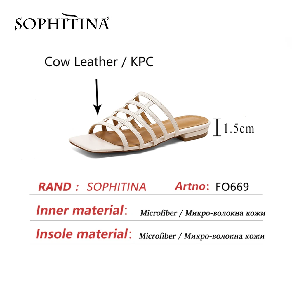 SOPHITINA Women Sandals Fashion Commute Summer Narrow Band Cow Leather Sandals Open Toe Outdoor Retro Casual Lady Shoes FO669
SOPHITINA Women Sandals Fashion Commute Summer Narrow Band Cow Leather Sandals Open Toe Outdoor Retro Casual Lady Shoes FO669