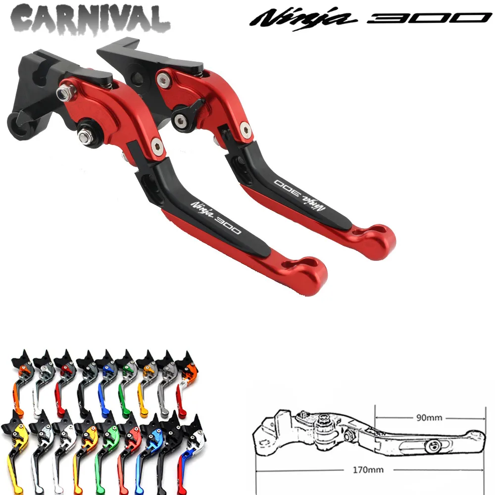 CNC Folding Motorcycle Brake Clutch Levers For Kawasaki NINJA 300R / Z300 2013 2014 2015 2016 2017 2018
CNC Folding Motorcycle Brake Clutch Levers For Kawasaki NINJA 300R / Z300 2013 2014 2015 2016 2017 2018