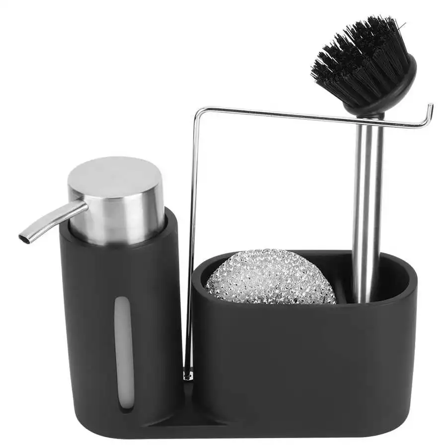 Kitchen Black Sink Tableware Detergent Dispenser Container Dish Cloth Rag Bathroom Storage Rack
Kitchen Black Sink Tableware Detergent Dispenser Container Dish Cloth Rag Bathroom Storage Rack