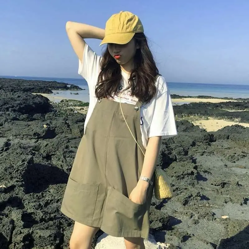 Rompers Women Solid Strap Loose Thin High Waist Simple Office Ladies All-match Korean Chic Casual Popular Trousers Daily Female
Rompers Women Solid Strap Loose Thin High Waist Simple Office Ladies All-match Korean Chic Casual Popular Trousers Daily Female