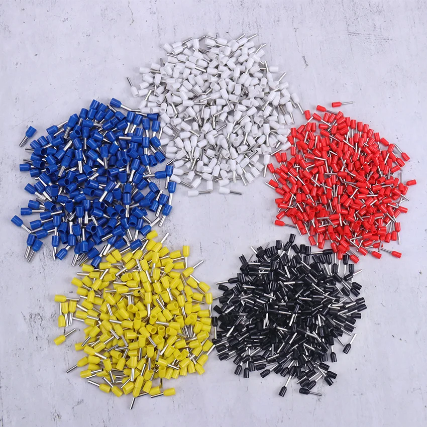 50PCS/Pack E0508 E7508 E1008 E1508 E2508 Insulated Ferrules Terminal Block Cord End Wire Connector Electrical Crimp Terminator
50PCS/Pack E0508 E7508 E1008 E1508 E2508 Insulated Ferrules Terminal Block Cord End Wire Connector Electrical Crimp Terminator