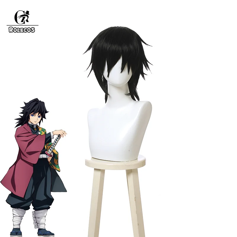 ROLECOS Anime Cosplay Hair Tomioka Giyuu Cosplay Black Short Hair Heat Resistant Synthetic Hair
ROLECOS Anime Cosplay Hair Tomioka Giyuu Cosplay Black Short Hair Heat Resistant Synthetic Hair