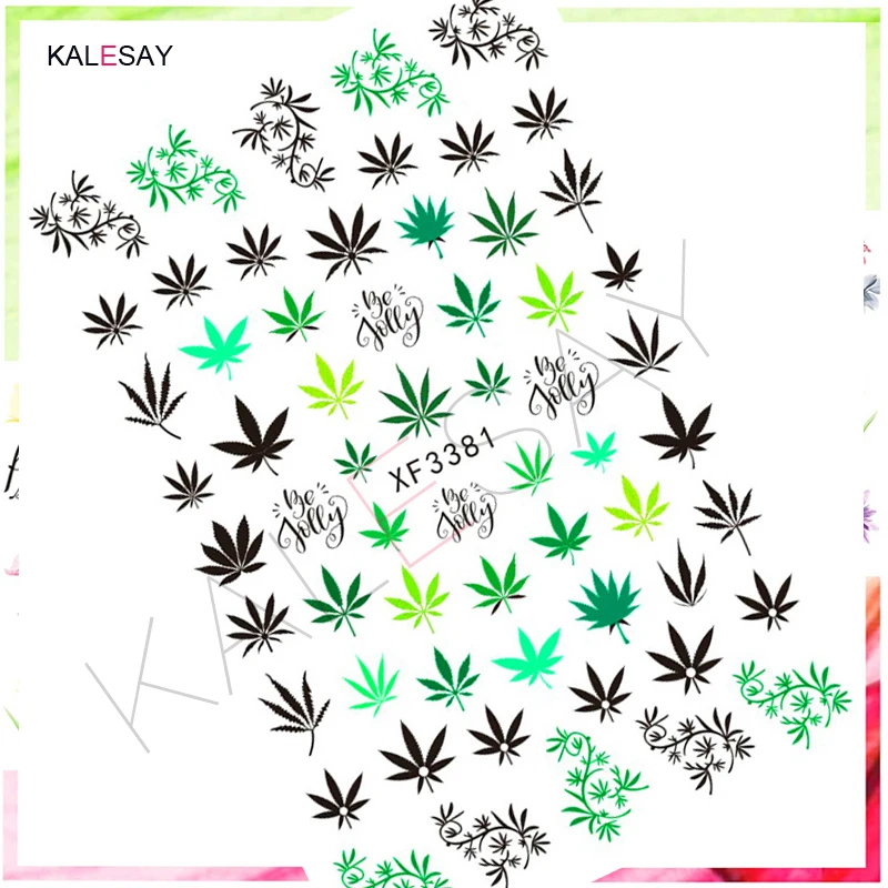 Nail Art Stickers Green Leaves Manicure Nails Design Decal Back Glue Decoration Plant Leaf Nail Art Decals Sticker Designer 
Nail Art Stickers Green Leaves Manicure Nails Design Decal Back Glue Decoration Plant Leaf Nail Art Decals Sticker Designer