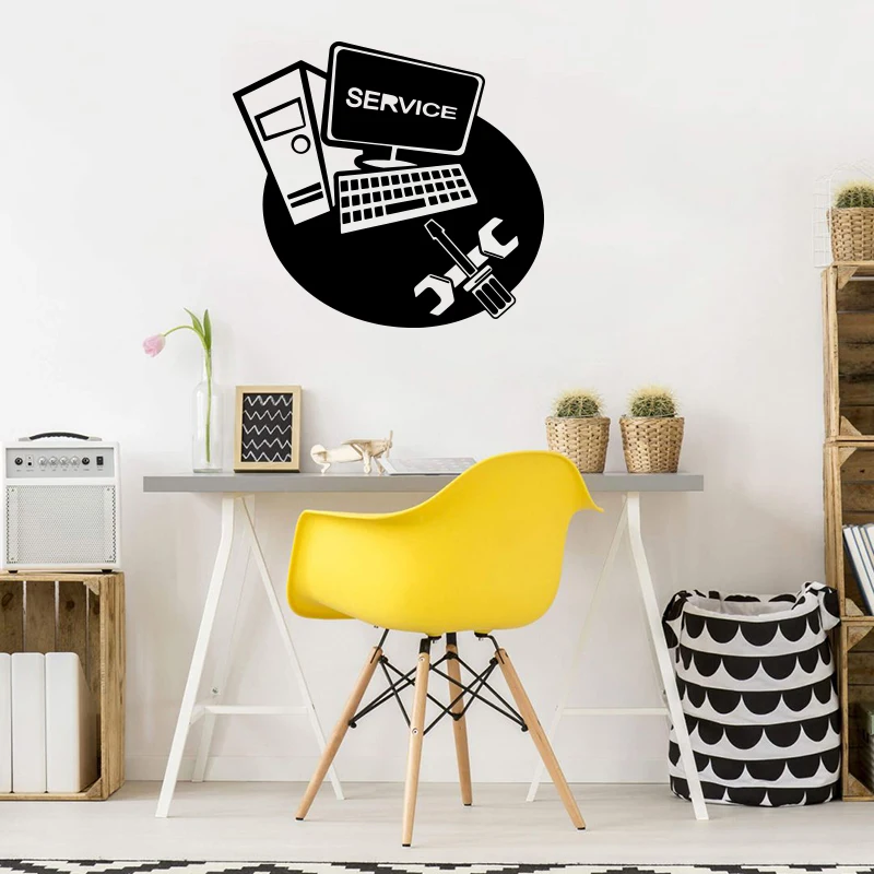 Modern Computer Repair Service Shop Window Wall Sticker Business Laptop Repair Technology Glass Wall Decal Decor
Modern Computer Repair Service Shop Window Wall Sticker Business Laptop Repair Technology Glass Wall Decal Decor