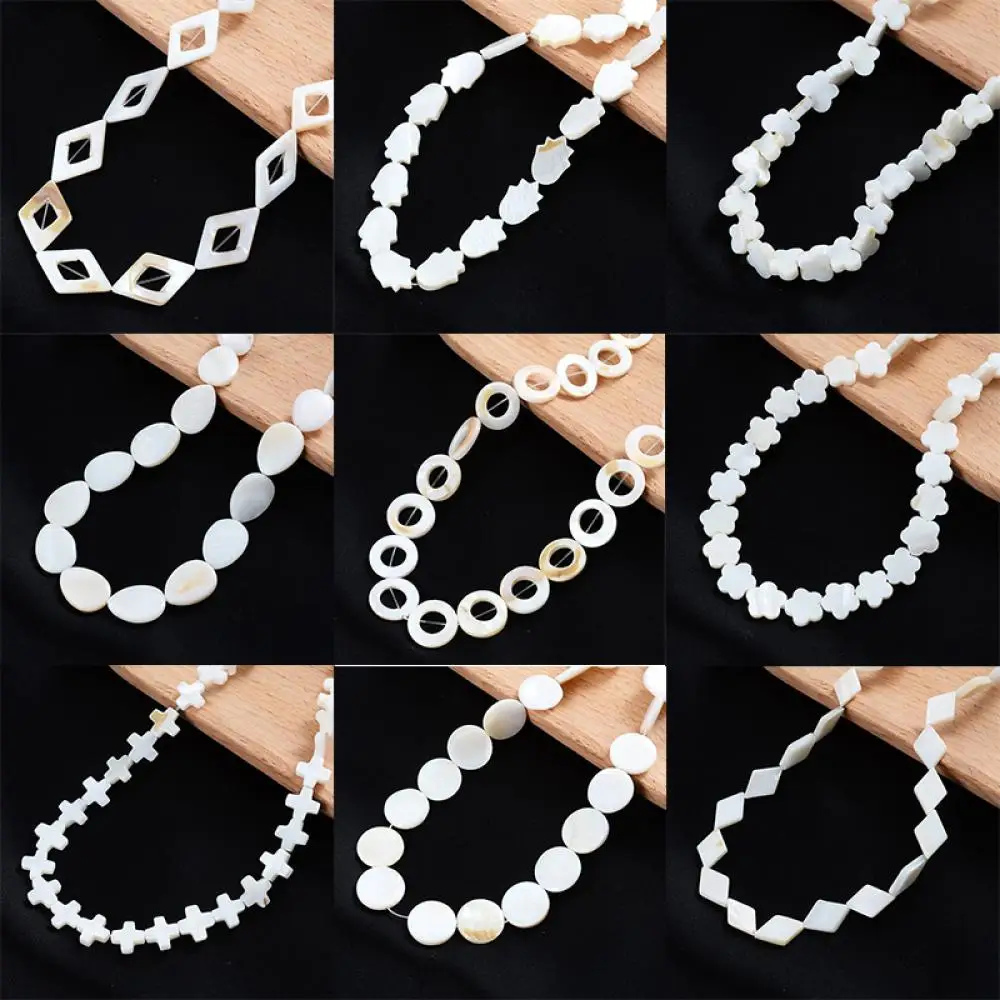 13 Styles Natural Mother Of Pearl Shell Beads Cross Square Oval Butterfly Freshwater Shell Charms Beads For Jewelry Making 15"
13 Styles Natural Mother Of Pearl Shell Beads Cross Square Oval Butterfly Freshwater Shell Charms Beads For Jewelry Making 15"