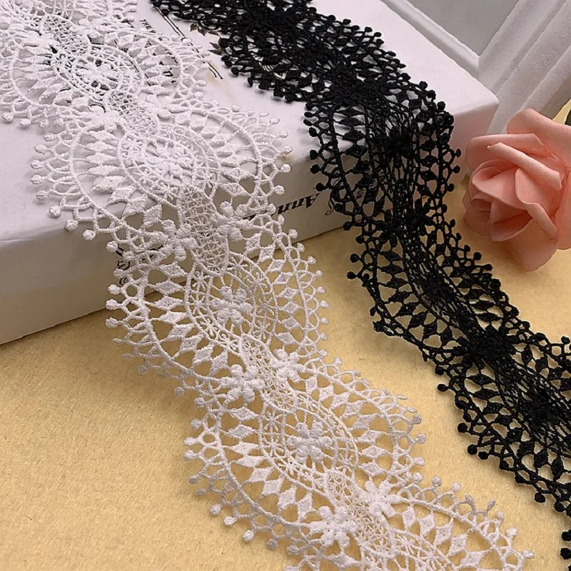 New White Water-Soluble Barcode Milk Silk Embroidery Lace Hollow Bilateral Wave Lace Clothing Accessories
New White Water-Soluble Barcode Milk Silk Embroidery Lace Hollow Bilateral Wave Lace Clothing Accessories