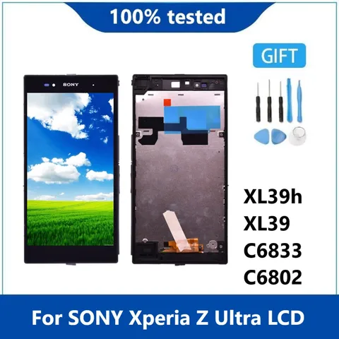 ЖК-дисплей для Sony Xperia Z Ultra XL39h XL39 C6833 C6802 + сенсорный экран дигитайзер в сборе