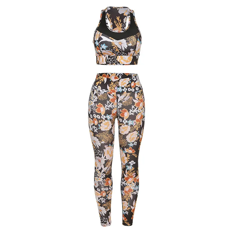 Yoga Suits Floral Print 2Pcs Top Bras Leggings Women Fitness Sets Gym Wear Running Clothing Sportswear Outfits Workout
Yoga Suits Floral Print 2Pcs Top Bras Leggings Women Fitness Sets Gym Wear Running Clothing Sportswear Outfits Workout