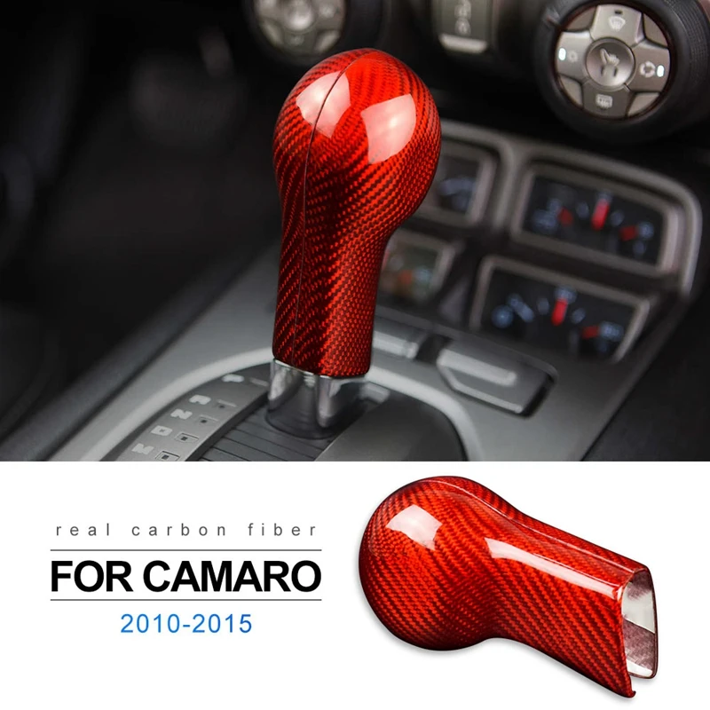 Real Carbon Fiber Gear Shift Collars for Chevrolet Camaro 2010-2015 Accessories AT Gear Head Shift Knob Cover
Real Carbon Fiber Gear Shift Collars for Chevrolet Camaro 2010-2015 Accessories AT Gear Head Shift Knob Cover